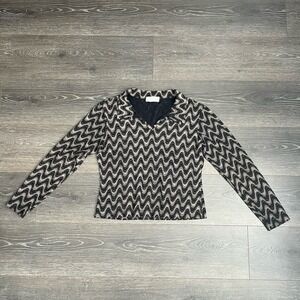 Vintage 90s Y2K Express Tricot Womens Approx Medium Wave Slim Disco Shirt